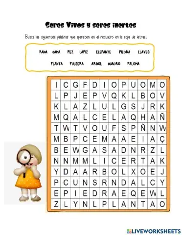 Seres vivos y seres inertes