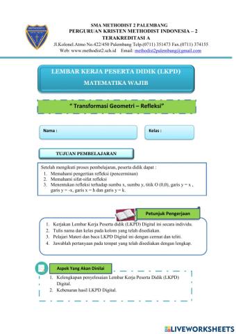 Transformasi Geometri - Refleksi XI IPS