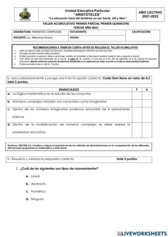 Taller acumulativo nc