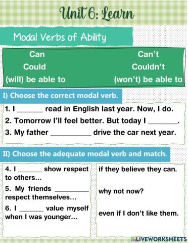 Modals of Ability and Necessity