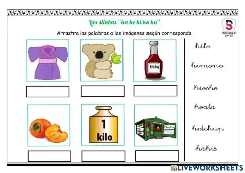 Silabas ka ke ki ko ku