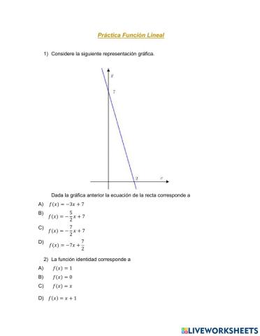 Función Lineal