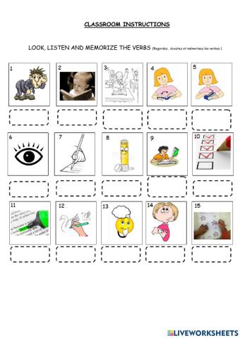 Classroom instructions