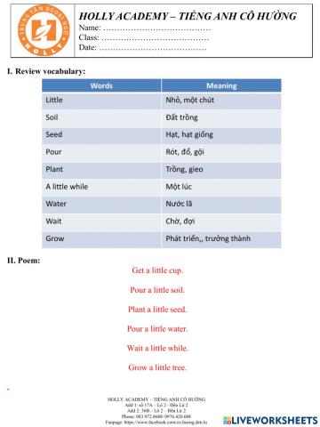 WS: Plant a little seed