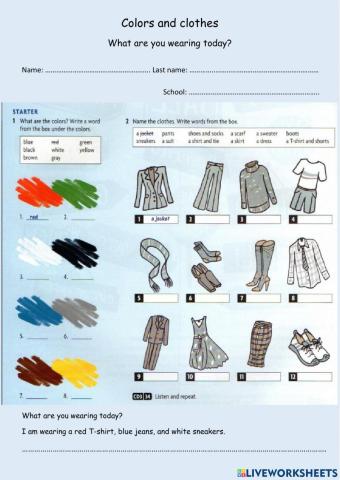 Colors and clothes