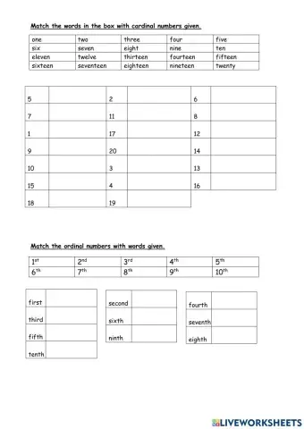 Cardinal and ordinal numbers