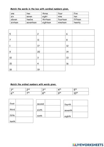Cardinal and ordinal numbers