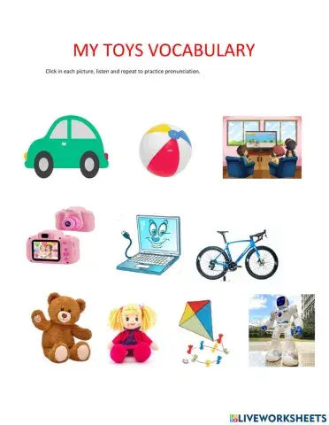 Toy's vocabulary
