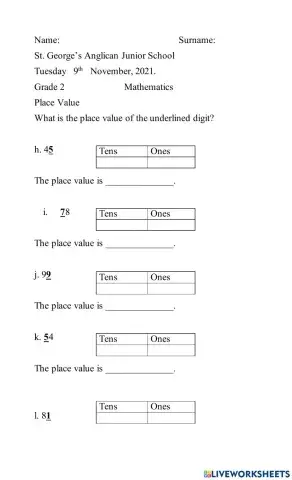 Place Value