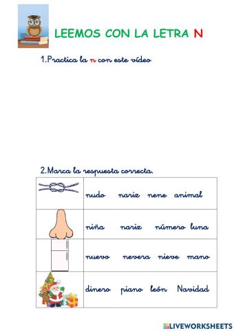 Letra N