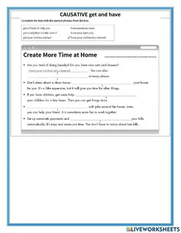 Causative get & have