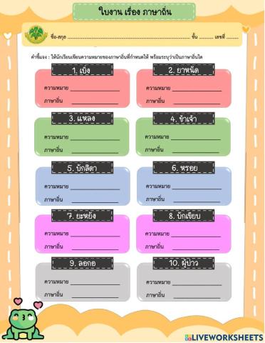 ภาษาถิ่น