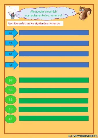 Escritura de números