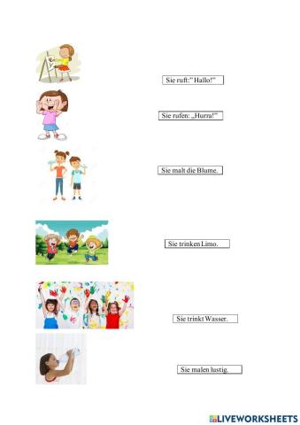Sie als Plural und als Singular Form in Sätzen