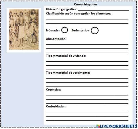 Ficha de Comechingones