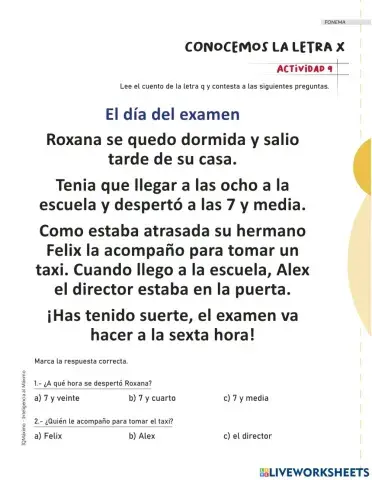 Actividad 9 fonema x