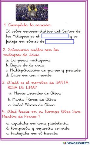 Examen de religión