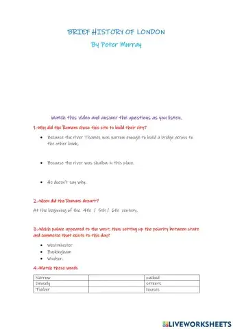 Brief history of LOndon