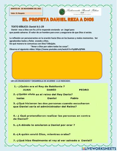 Daniel en el pozo de los leones