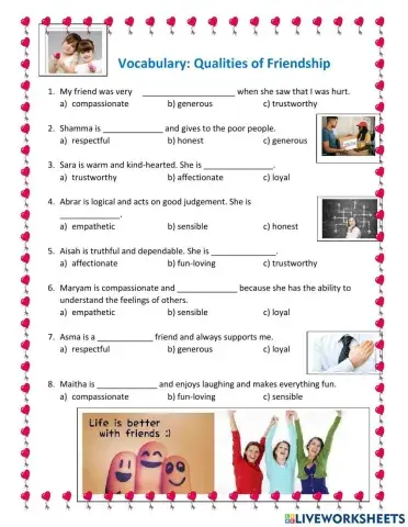 Qualities of Friendship