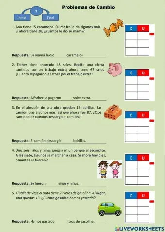 Problemas de Cambio