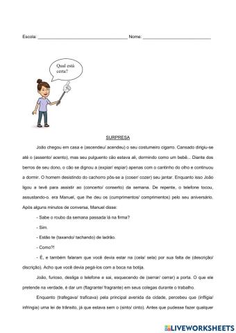 Homônimos e parônimos