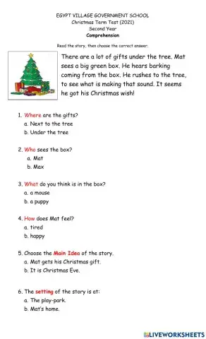 Reading Comprehension Assessment