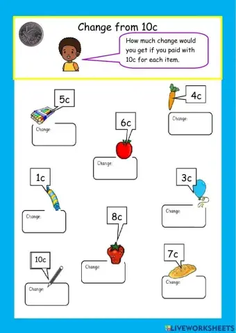 Shopping: making change