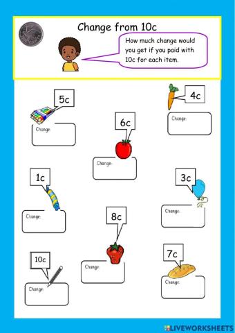 Shopping: making change