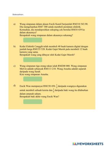 Wang Penyelesaian Masalah