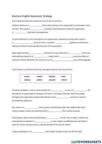 Business English Strategy