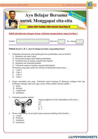 Latihan Soal IPA smt 1
