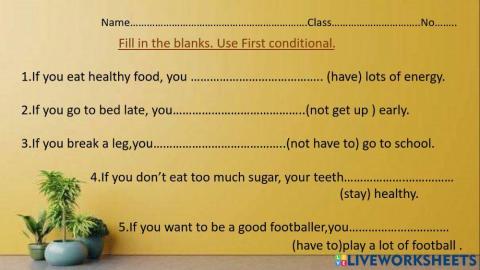 First conditional1