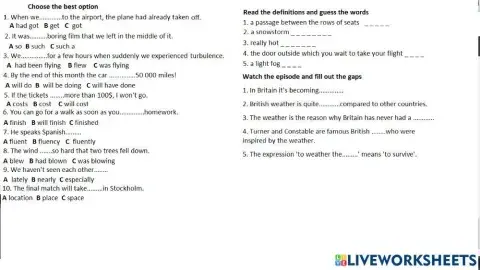 3&4 revision test english file