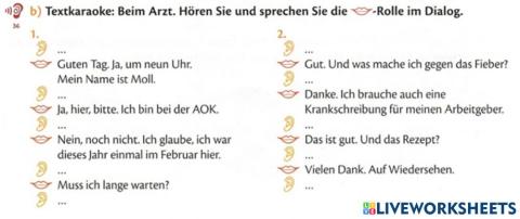 A1.2-Lektion 12-Dialog beim Arzt