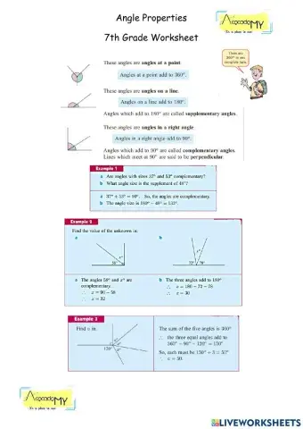 Angles-Angle Properties