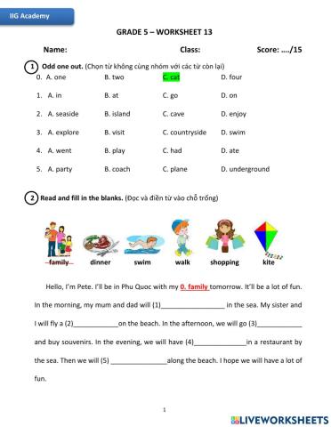 IIG-Grade 5-Worksheet 13
