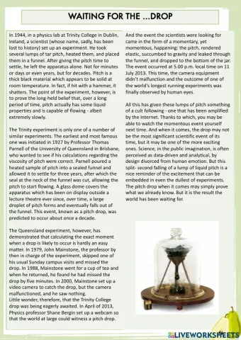 Waiting for the drop module 10 b2