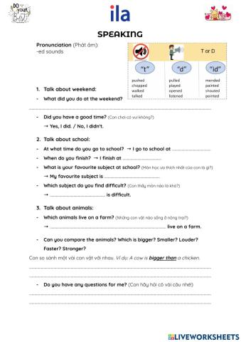 J3A MMT Speaking Practice