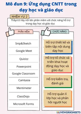 Mô đun 9 - Nhiệm vụ 2