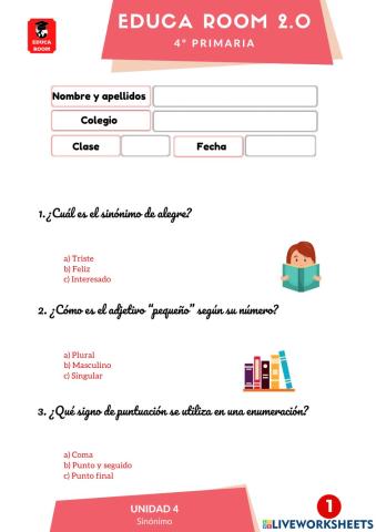 4º ud4 cuestionario 1 lengua