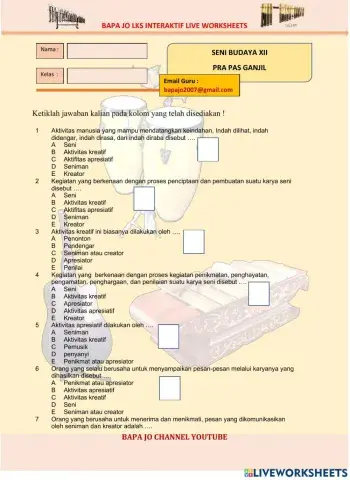 Pra pas ganjil seni budaya xii