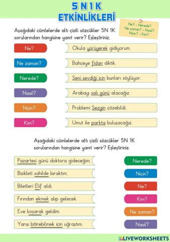 5N1K Etkinlikleri