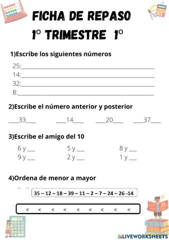 Repaso 1º trimestre