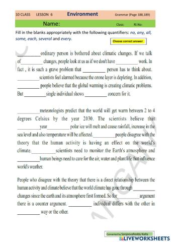 10 class 6 lesson Grammar (page 188,189)