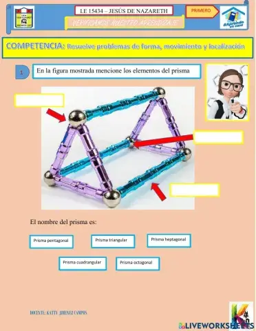 Prisma y pirámide de base cuadrada