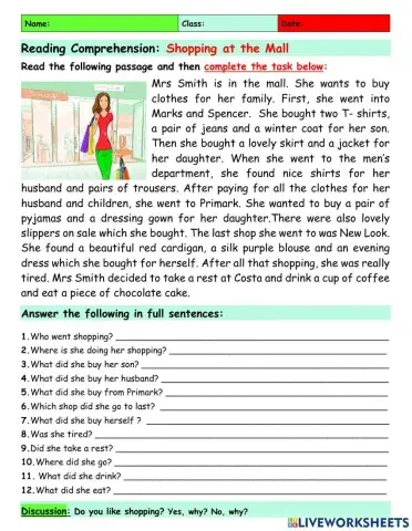 Shopping at the Mall