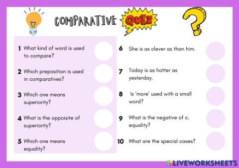 Comparatives