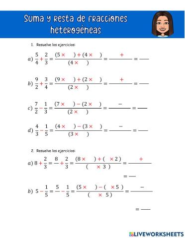 Fracciones heterogeneas