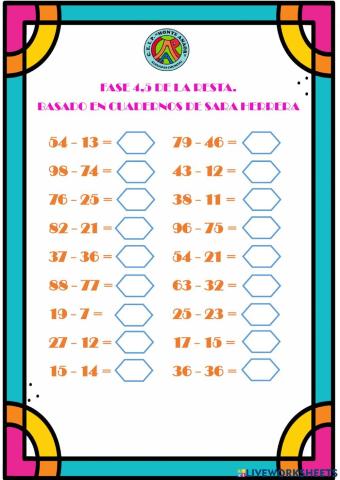 Fase 4,5 de la resta